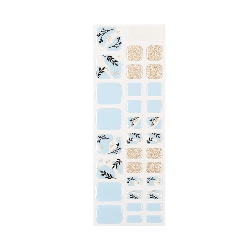 Baby Blue Floral - PEDI