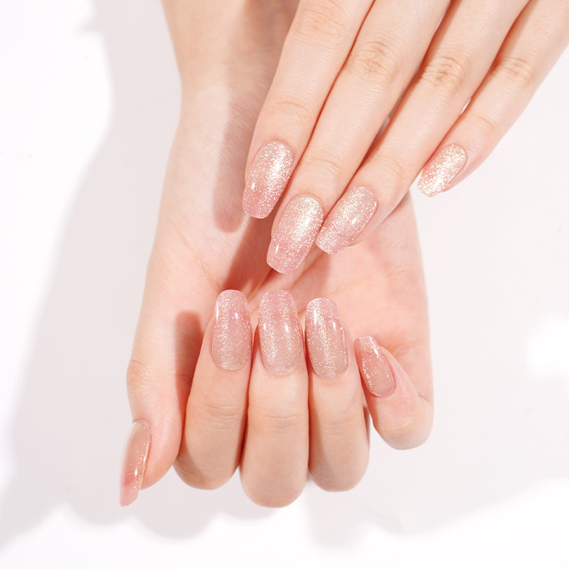 Pink-Nude Glitzer