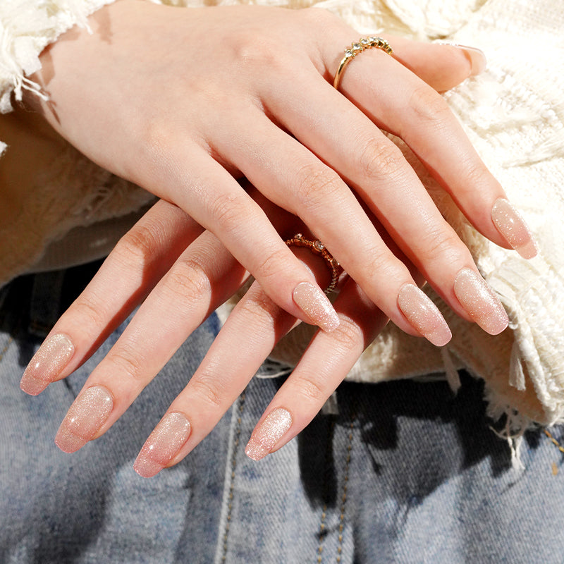 Pink-Nude Glitzer