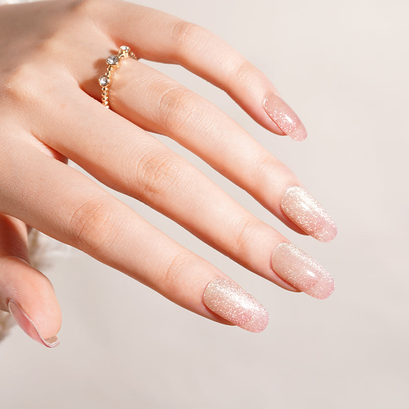Pink-Nude Glitzer