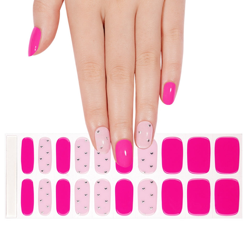 Ružovo-nude so srdiečkami