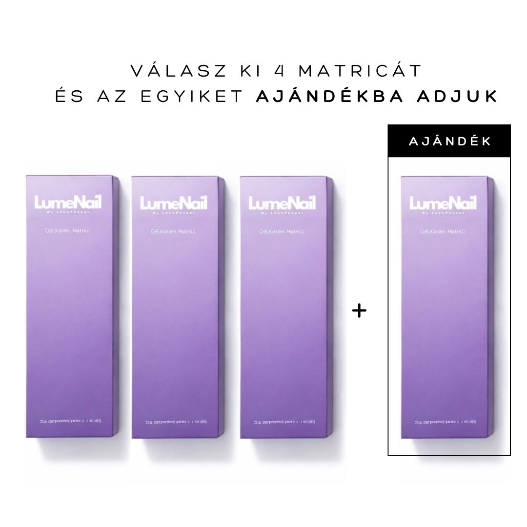 3+1 Gél Köröm Matrica csomag