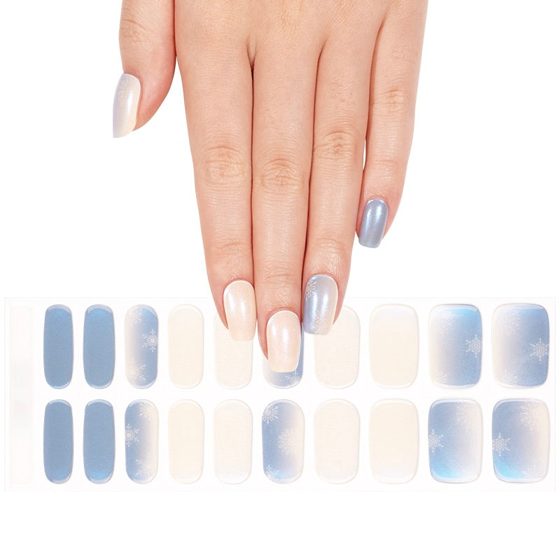 Kék Hópehely Mintás