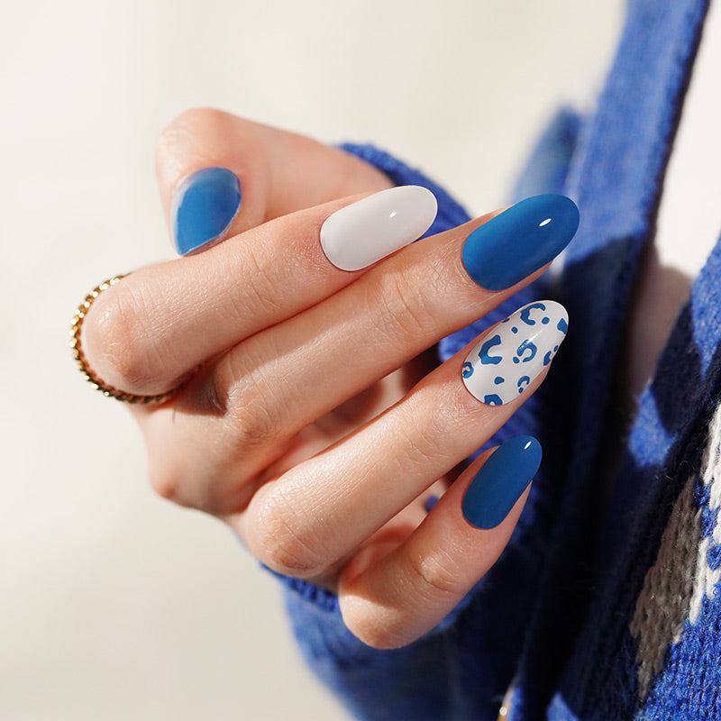 Kék Leopárd Mintás