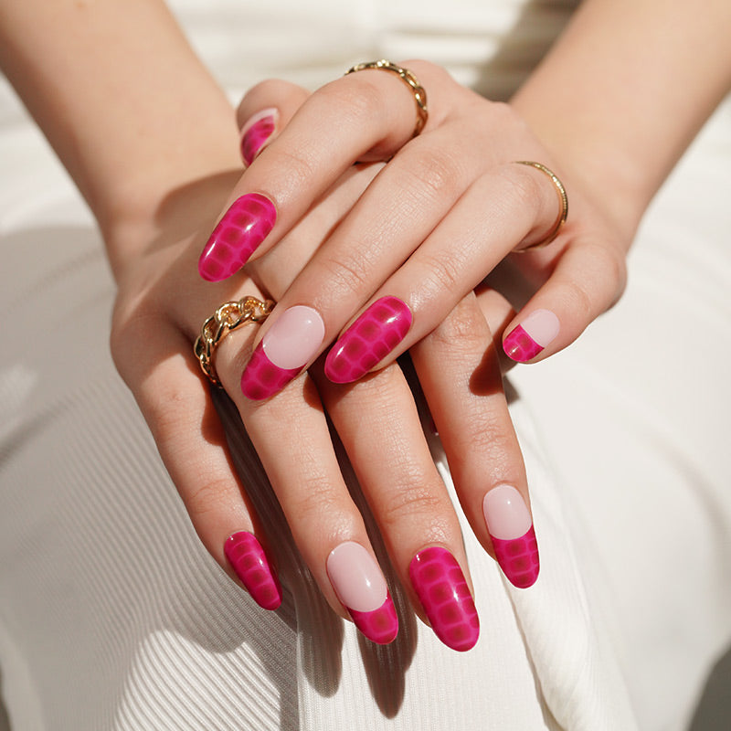 Pink Kígyóbőr Mintás