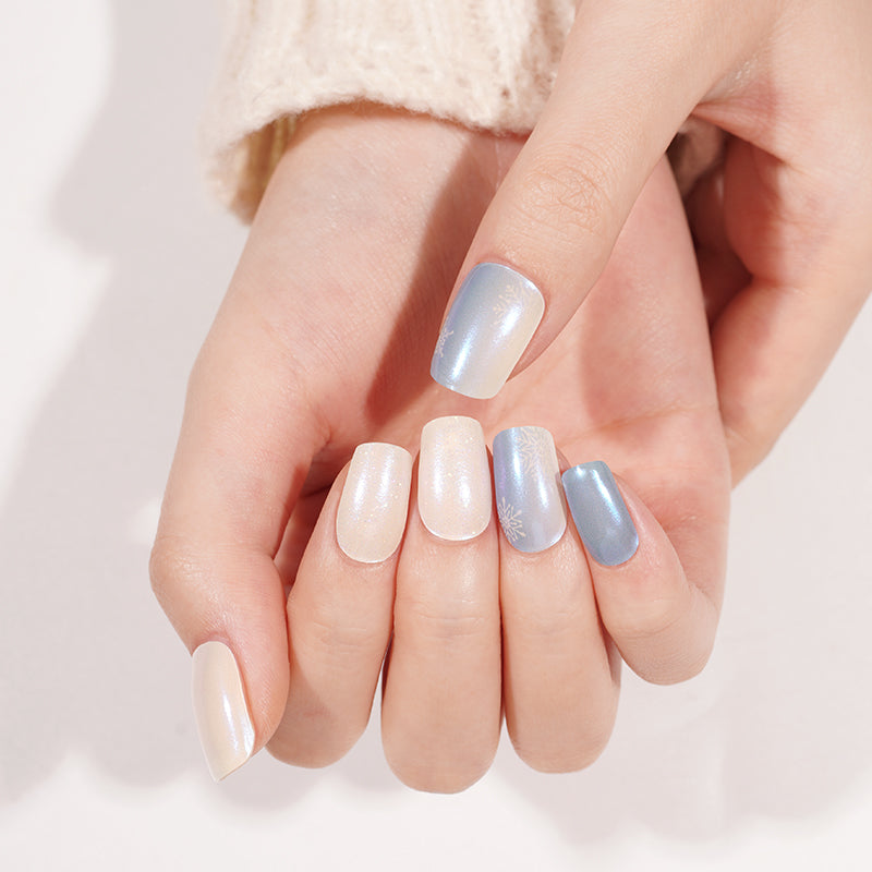 Kék Hópehely Mintás