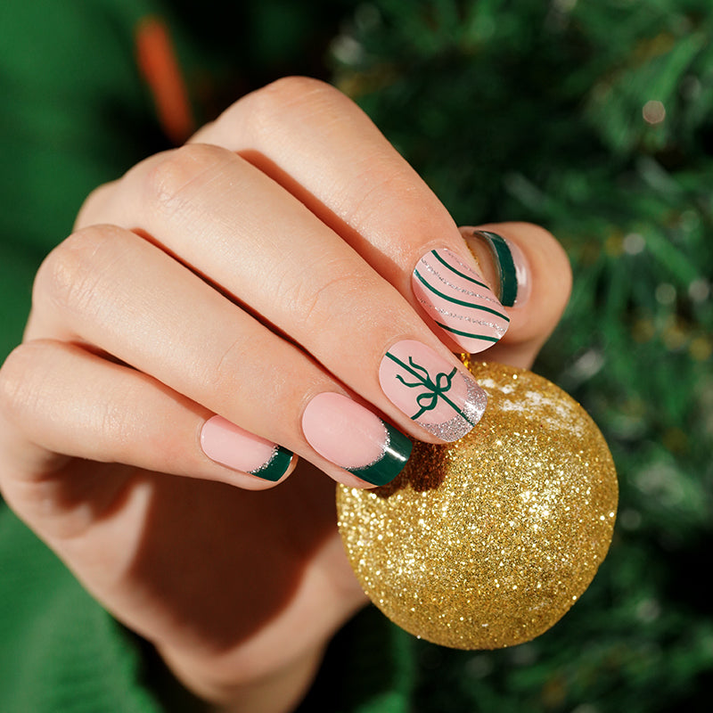 Zöld Francia Mintás