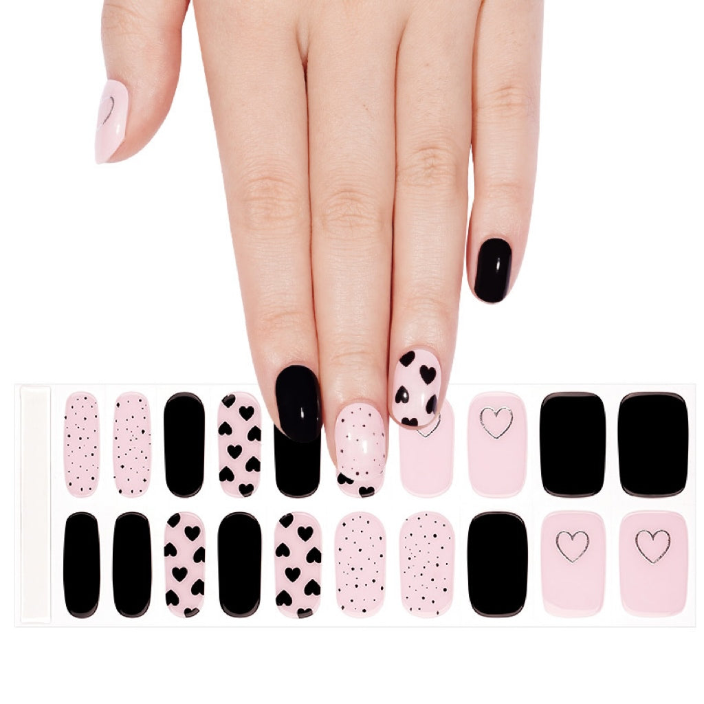 Fekete-Nude Szívecskés