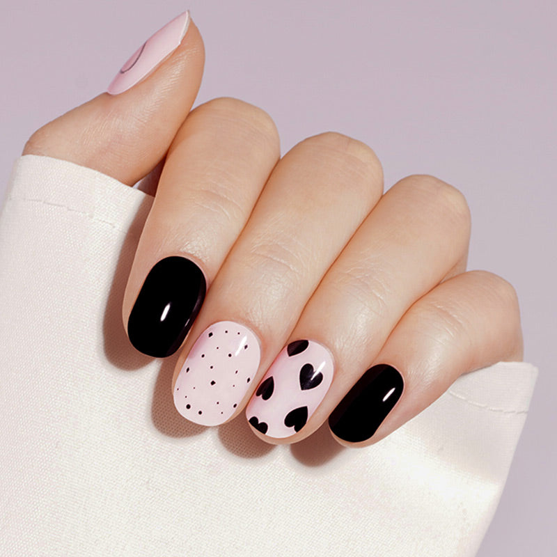 Fekete-Nude Szívecskés