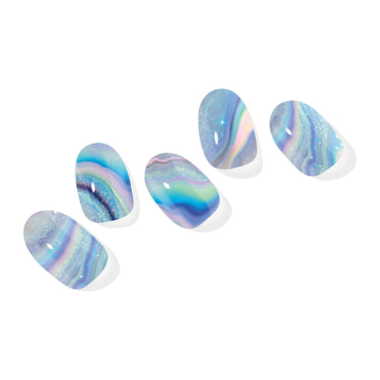 Blauer Marmor-Glitzer