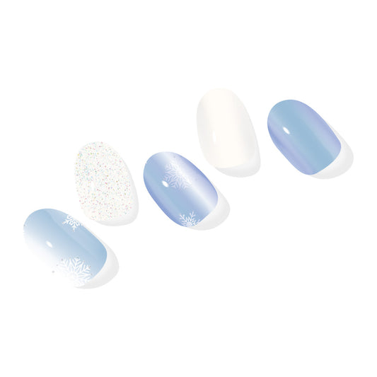 Kék Hópehely Mintás