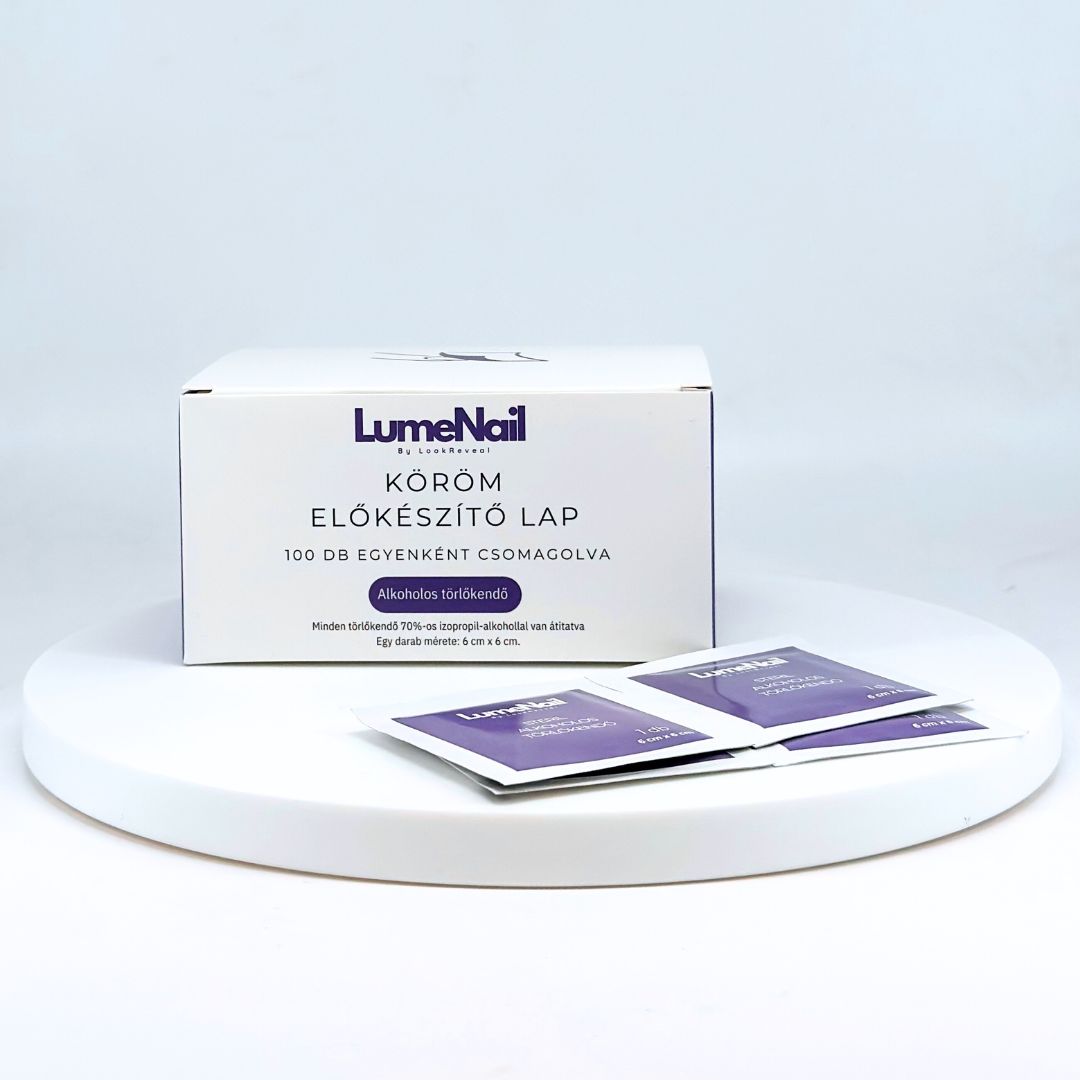Alkoholos törlőkendő - 100 darabos