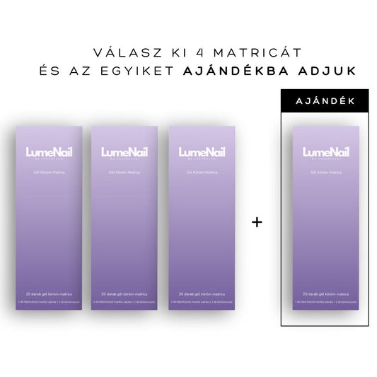 3+1 Gél Köröm Matrica csomag